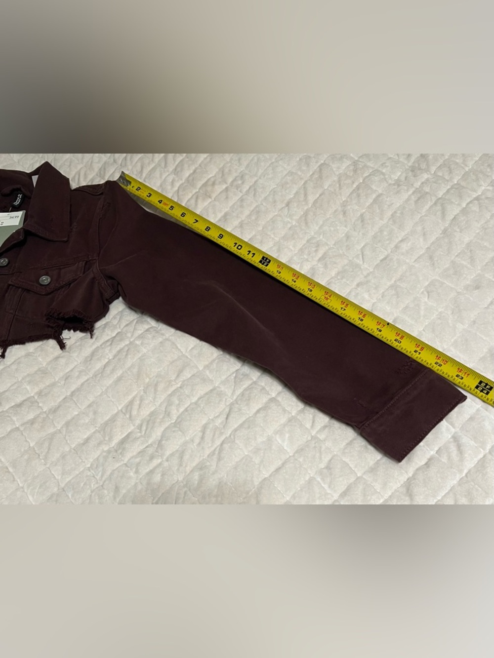 H&M Cropped Distressed Jean Jacket - Picture 10 of 10